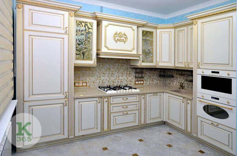 Кухня белая с золотом Ереван артикул: 167042